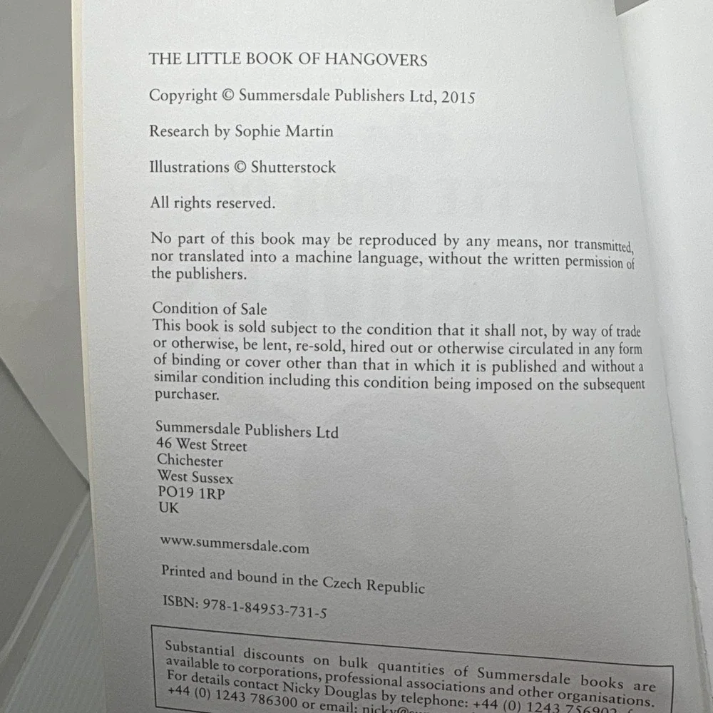The Little Book of Cocktails and The Little Book of Hangovers‎ Set 21st Birthday